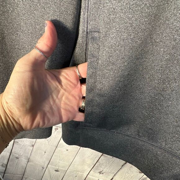 Alo Yoga Jacket Womens Large Full Zip Gray DoTerra Patch Run Sports - Picture 4 of 8